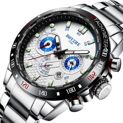 Automatic mechanical waterproof watch fashion sport stainless steel luminous watch for men 