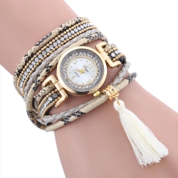 New design braided high quality fashionable female bracelet swatches