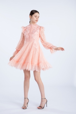 Chantilly lace short dress