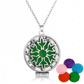 Popular Flower Bone Fragrance Photo Box Necklace Fashion Health Care Perfume Distributor Pendant Accessories Christmas Ornaments
