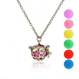 Hot-selling Aroma Necklace Open Apple Shaped Balls Accessories Fashion Perfume Distributor Jewelry