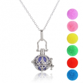 European and American hot-selling sun flower pattern pendant aromatherapy pendant necklace can open DIY pendant Christmas gift
